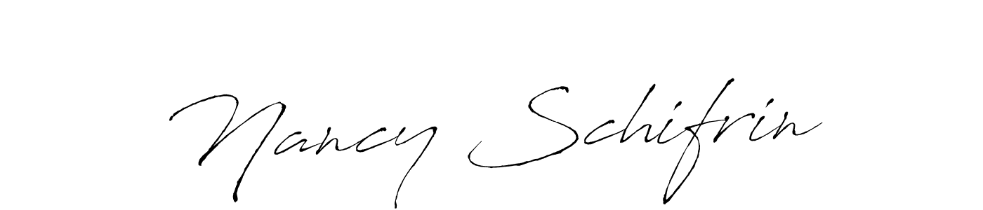 How to make Nancy Schifrin name signature. Use Antro_Vectra style for creating short signs online. This is the latest handwritten sign. Nancy Schifrin signature style 6 images and pictures png