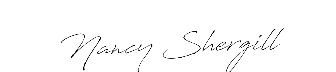 How to make Nancy Shergill signature? Antro_Vectra is a professional autograph style. Create handwritten signature for Nancy Shergill name. Nancy Shergill signature style 6 images and pictures png