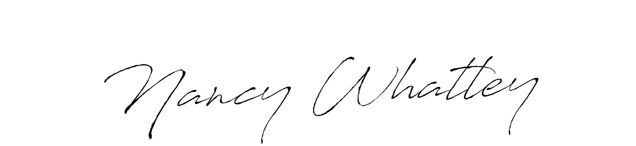 Design your own signature with our free online signature maker. With this signature software, you can create a handwritten (Antro_Vectra) signature for name Nancy Whatley. Nancy Whatley signature style 6 images and pictures png