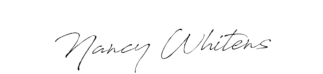 Nancy Whitens stylish signature style. Best Handwritten Sign (Antro_Vectra) for my name. Handwritten Signature Collection Ideas for my name Nancy Whitens. Nancy Whitens signature style 6 images and pictures png