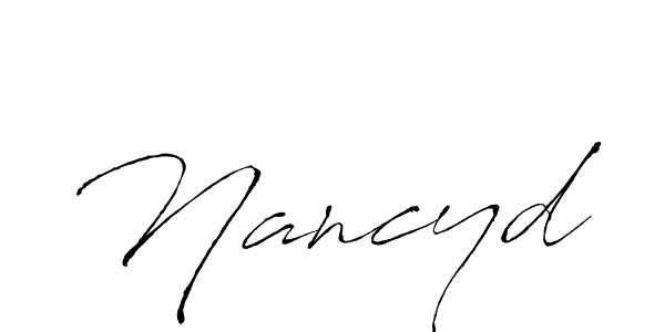 The best way (Antro_Vectra) to make a short signature is to pick only two or three words in your name. The name Nancyd include a total of six letters. For converting this name. Nancyd signature style 6 images and pictures png