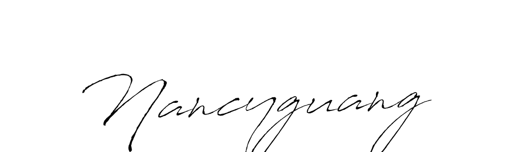 Design your own signature with our free online signature maker. With this signature software, you can create a handwritten (Antro_Vectra) signature for name Nancyguang. Nancyguang signature style 6 images and pictures png