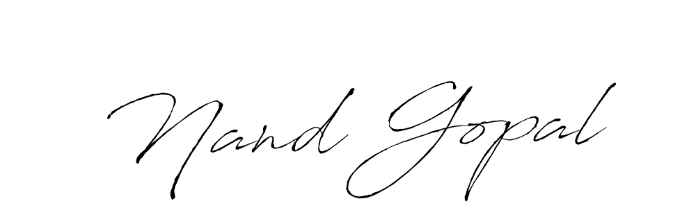 Nand Gopal stylish signature style. Best Handwritten Sign (Antro_Vectra) for my name. Handwritten Signature Collection Ideas for my name Nand Gopal. Nand Gopal signature style 6 images and pictures png
