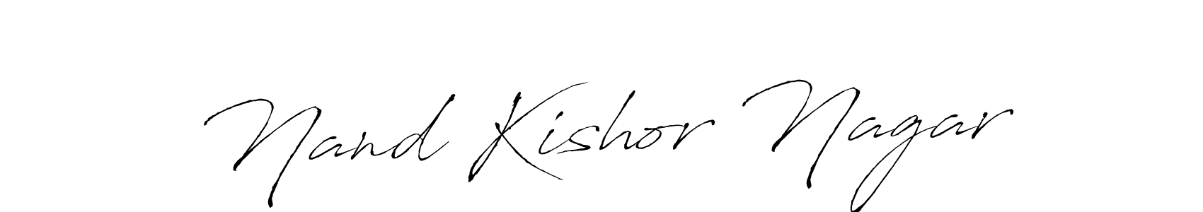 Create a beautiful signature design for name Nand Kishor Nagar. With this signature (Antro_Vectra) fonts, you can make a handwritten signature for free. Nand Kishor Nagar signature style 6 images and pictures png