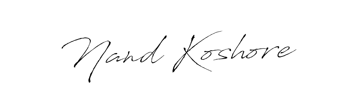 How to make Nand Koshore name signature. Use Antro_Vectra style for creating short signs online. This is the latest handwritten sign. Nand Koshore signature style 6 images and pictures png