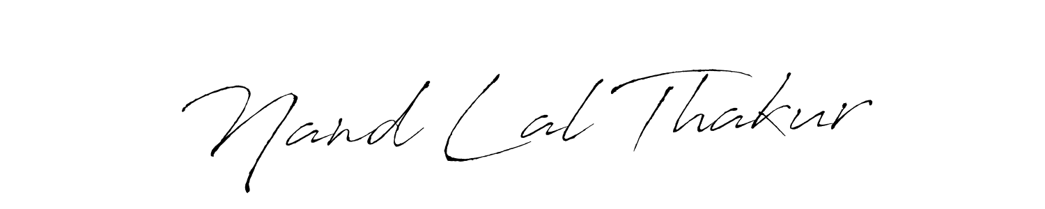 Make a beautiful signature design for name Nand Lal Thakur. With this signature (Antro_Vectra) style, you can create a handwritten signature for free. Nand Lal Thakur signature style 6 images and pictures png