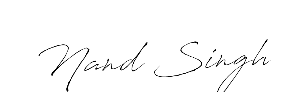 Make a beautiful signature design for name Nand Singh. With this signature (Antro_Vectra) style, you can create a handwritten signature for free. Nand Singh signature style 6 images and pictures png