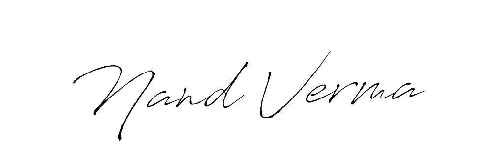 if you are searching for the best signature style for your name Nand Verma. so please give up your signature search. here we have designed multiple signature styles  using Antro_Vectra. Nand Verma signature style 6 images and pictures png