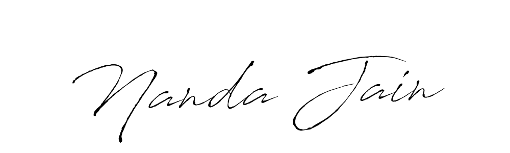 Here are the top 10 professional signature styles for the name Nanda Jain. These are the best autograph styles you can use for your name. Nanda Jain signature style 6 images and pictures png