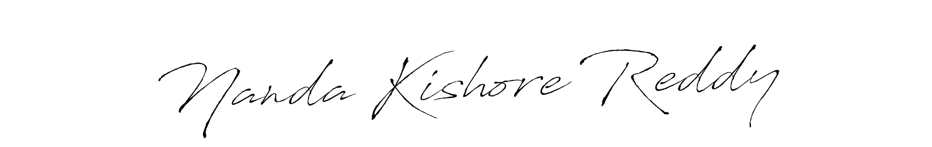 The best way (Antro_Vectra) to make a short signature is to pick only two or three words in your name. The name Nanda Kishore Reddy include a total of six letters. For converting this name. Nanda Kishore Reddy signature style 6 images and pictures png