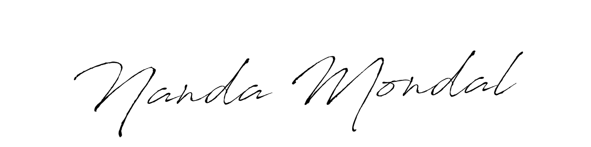 It looks lik you need a new signature style for name Nanda Mondal. Design unique handwritten (Antro_Vectra) signature with our free signature maker in just a few clicks. Nanda Mondal signature style 6 images and pictures png