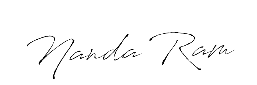 Make a beautiful signature design for name Nanda Ram. With this signature (Antro_Vectra) style, you can create a handwritten signature for free. Nanda Ram signature style 6 images and pictures png