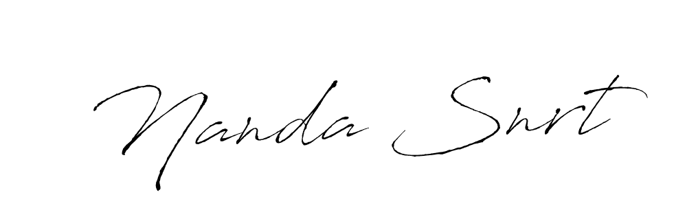 Similarly Antro_Vectra is the best handwritten signature design. Signature creator online .You can use it as an online autograph creator for name Nanda Snrt. Nanda Snrt signature style 6 images and pictures png