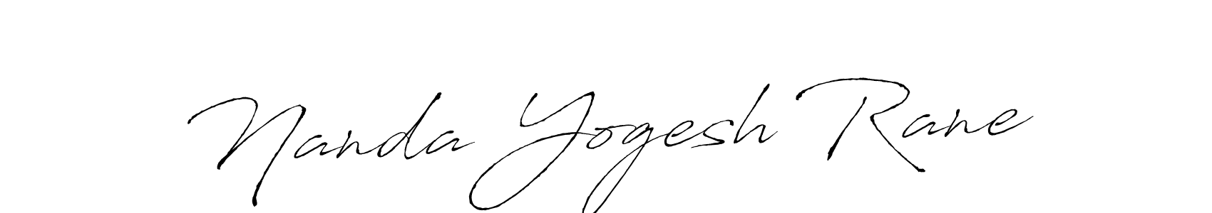 Antro_Vectra is a professional signature style that is perfect for those who want to add a touch of class to their signature. It is also a great choice for those who want to make their signature more unique. Get Nanda Yogesh Rane name to fancy signature for free. Nanda Yogesh Rane signature style 6 images and pictures png