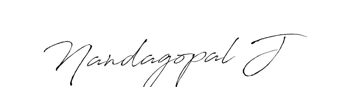 Design your own signature with our free online signature maker. With this signature software, you can create a handwritten (Antro_Vectra) signature for name Nandagopal J. Nandagopal J signature style 6 images and pictures png