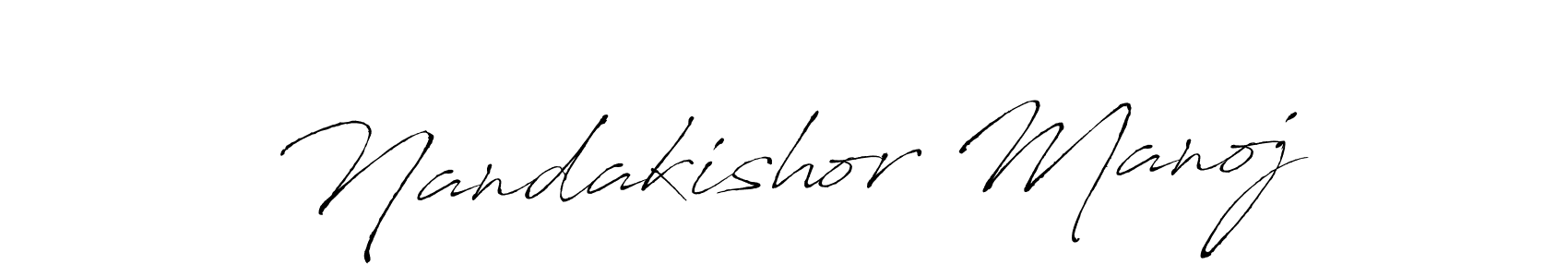 Antro_Vectra is a professional signature style that is perfect for those who want to add a touch of class to their signature. It is also a great choice for those who want to make their signature more unique. Get Nandakishor Manoj name to fancy signature for free. Nandakishor Manoj signature style 6 images and pictures png