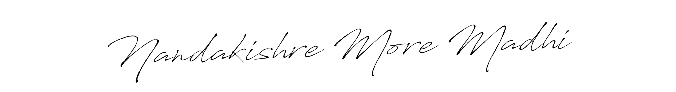 Make a beautiful signature design for name Nandakishre More Madhi. Use this online signature maker to create a handwritten signature for free. Nandakishre More Madhi signature style 6 images and pictures png