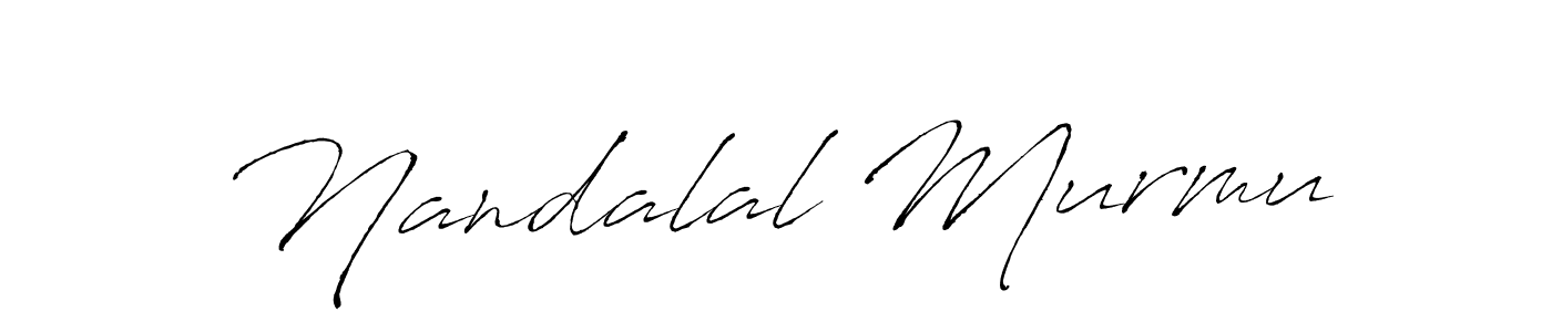 How to make Nandalal Murmu signature? Antro_Vectra is a professional autograph style. Create handwritten signature for Nandalal Murmu name. Nandalal Murmu signature style 6 images and pictures png