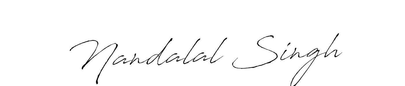 Make a beautiful signature design for name Nandalal Singh. With this signature (Antro_Vectra) style, you can create a handwritten signature for free. Nandalal Singh signature style 6 images and pictures png