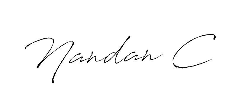 This is the best signature style for the Nandan C name. Also you like these signature font (Antro_Vectra). Mix name signature. Nandan C signature style 6 images and pictures png