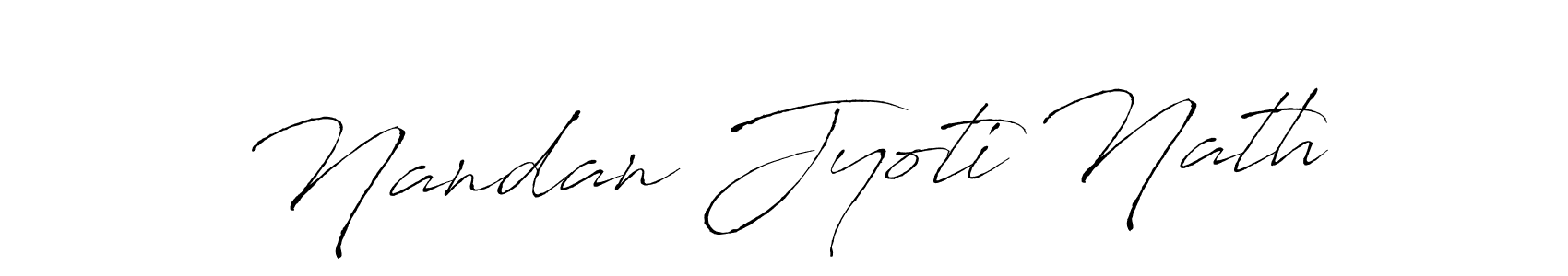 How to make Nandan Jyoti Nath signature? Antro_Vectra is a professional autograph style. Create handwritten signature for Nandan Jyoti Nath name. Nandan Jyoti Nath signature style 6 images and pictures png