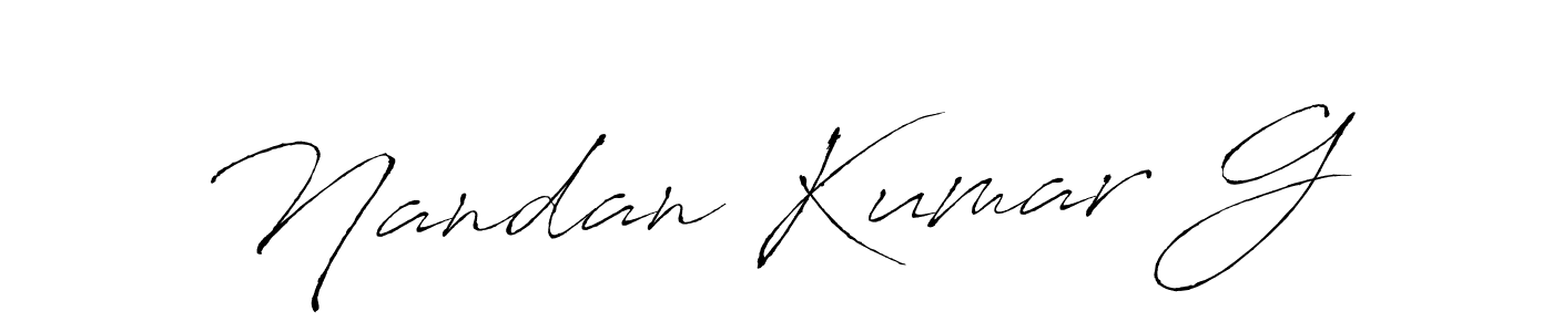 Similarly Antro_Vectra is the best handwritten signature design. Signature creator online .You can use it as an online autograph creator for name Nandan Kumar G. Nandan Kumar G signature style 6 images and pictures png