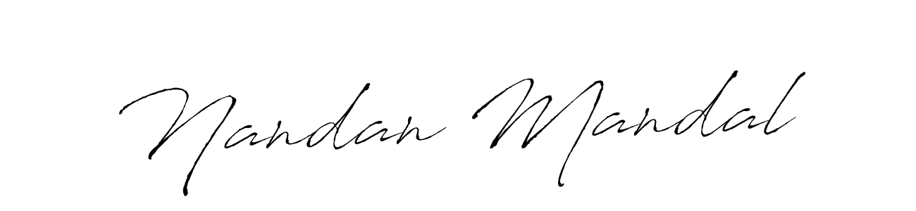The best way (Antro_Vectra) to make a short signature is to pick only two or three words in your name. The name Nandan Mandal include a total of six letters. For converting this name. Nandan Mandal signature style 6 images and pictures png