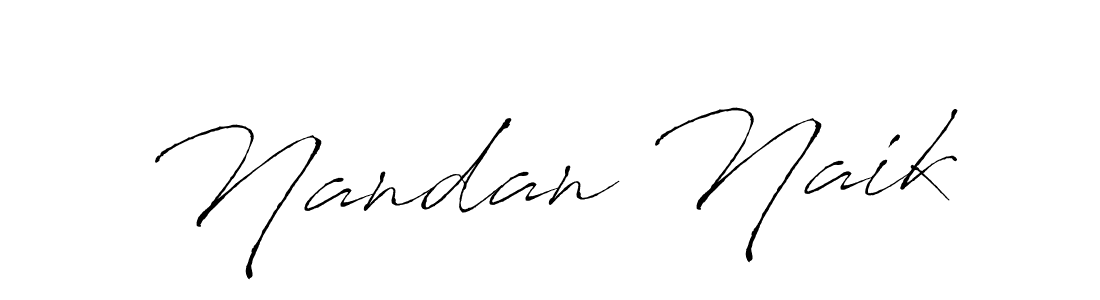 Nandan Naik stylish signature style. Best Handwritten Sign (Antro_Vectra) for my name. Handwritten Signature Collection Ideas for my name Nandan Naik. Nandan Naik signature style 6 images and pictures png