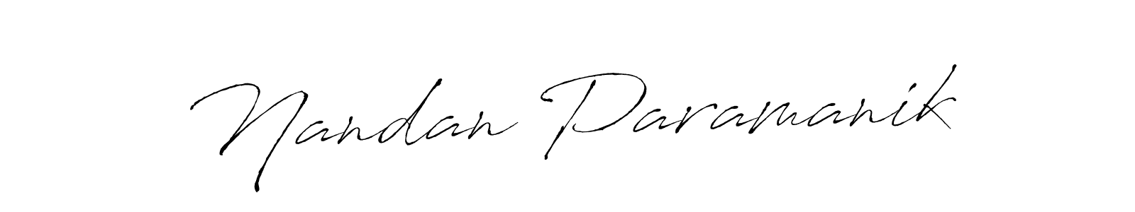 Antro_Vectra is a professional signature style that is perfect for those who want to add a touch of class to their signature. It is also a great choice for those who want to make their signature more unique. Get Nandan Paramanik name to fancy signature for free. Nandan Paramanik signature style 6 images and pictures png