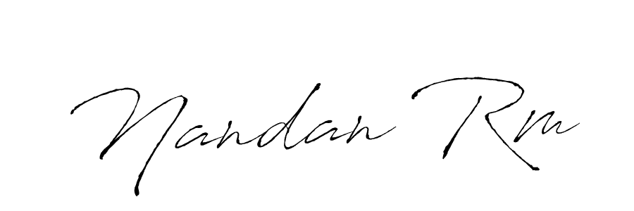 It looks lik you need a new signature style for name Nandan Rm. Design unique handwritten (Antro_Vectra) signature with our free signature maker in just a few clicks. Nandan Rm signature style 6 images and pictures png