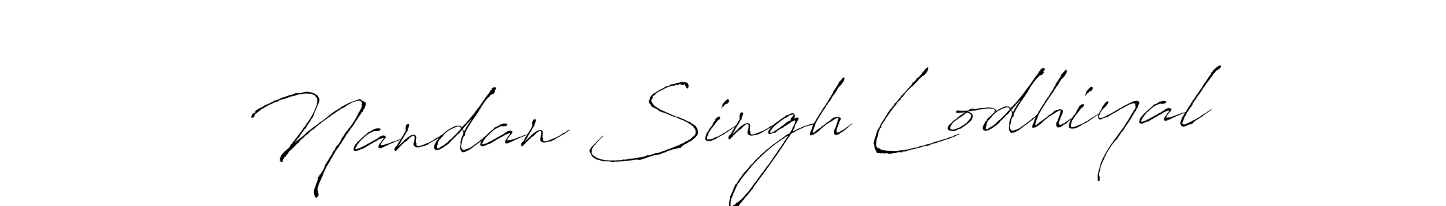 This is the best signature style for the Nandan Singh Lodhiyal name. Also you like these signature font (Antro_Vectra). Mix name signature. Nandan Singh Lodhiyal signature style 6 images and pictures png