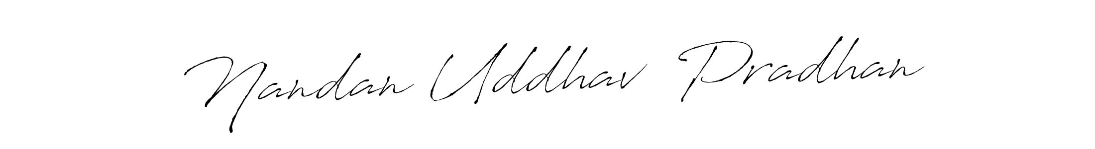 Similarly Antro_Vectra is the best handwritten signature design. Signature creator online .You can use it as an online autograph creator for name Nandan Uddhav  Pradhan. Nandan Uddhav  Pradhan signature style 6 images and pictures png