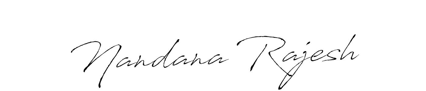Create a beautiful signature design for name Nandana Rajesh. With this signature (Antro_Vectra) fonts, you can make a handwritten signature for free. Nandana Rajesh signature style 6 images and pictures png