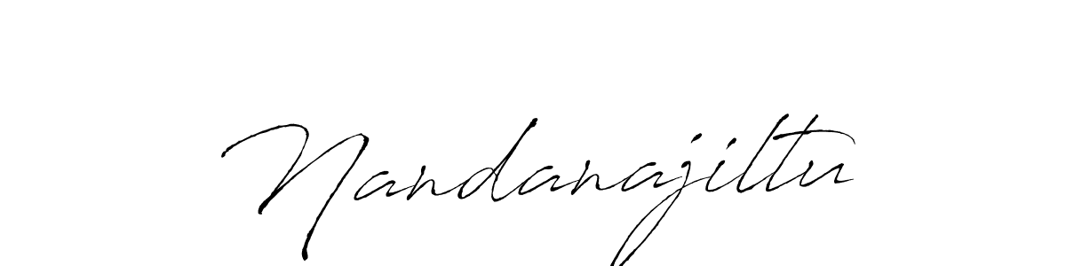 Similarly Antro_Vectra is the best handwritten signature design. Signature creator online .You can use it as an online autograph creator for name Nandanajiltu. Nandanajiltu signature style 6 images and pictures png