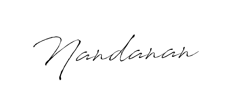 Create a beautiful signature design for name Nandanan. With this signature (Antro_Vectra) fonts, you can make a handwritten signature for free. Nandanan signature style 6 images and pictures png