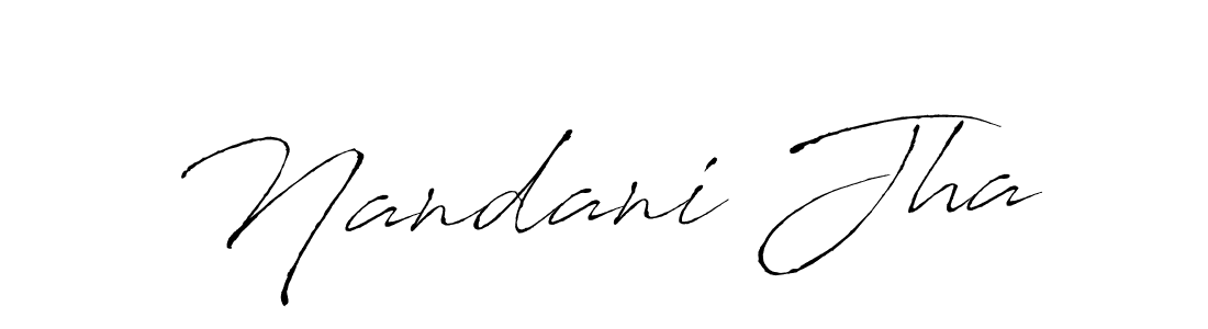 The best way (Antro_Vectra) to make a short signature is to pick only two or three words in your name. The name Nandani Jha include a total of six letters. For converting this name. Nandani Jha signature style 6 images and pictures png