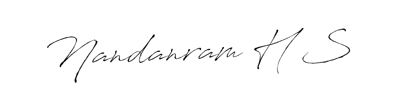 Also You can easily find your signature by using the search form. We will create Nandanram H S name handwritten signature images for you free of cost using Antro_Vectra sign style. Nandanram H S signature style 6 images and pictures png