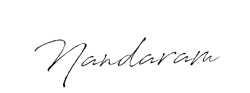 Design your own signature with our free online signature maker. With this signature software, you can create a handwritten (Antro_Vectra) signature for name Nandaram. Nandaram signature style 6 images and pictures png