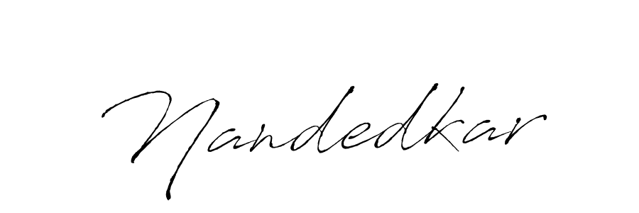 Nandedkar stylish signature style. Best Handwritten Sign (Antro_Vectra) for my name. Handwritten Signature Collection Ideas for my name Nandedkar. Nandedkar signature style 6 images and pictures png