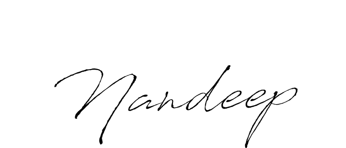 Create a beautiful signature design for name Nandeep. With this signature (Antro_Vectra) fonts, you can make a handwritten signature for free. Nandeep signature style 6 images and pictures png