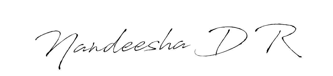 Make a beautiful signature design for name Nandeesha D R. Use this online signature maker to create a handwritten signature for free. Nandeesha D R signature style 6 images and pictures png