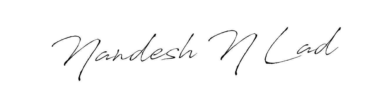 This is the best signature style for the Nandesh N Lad name. Also you like these signature font (Antro_Vectra). Mix name signature. Nandesh N Lad signature style 6 images and pictures png