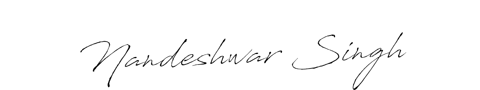 Design your own signature with our free online signature maker. With this signature software, you can create a handwritten (Antro_Vectra) signature for name Nandeshwar Singh. Nandeshwar Singh signature style 6 images and pictures png