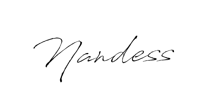Here are the top 10 professional signature styles for the name Nandess. These are the best autograph styles you can use for your name. Nandess signature style 6 images and pictures png
