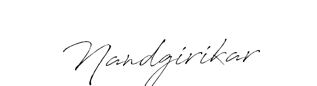 Make a short Nandgirikar signature style. Manage your documents anywhere anytime using Antro_Vectra. Create and add eSignatures, submit forms, share and send files easily. Nandgirikar signature style 6 images and pictures png