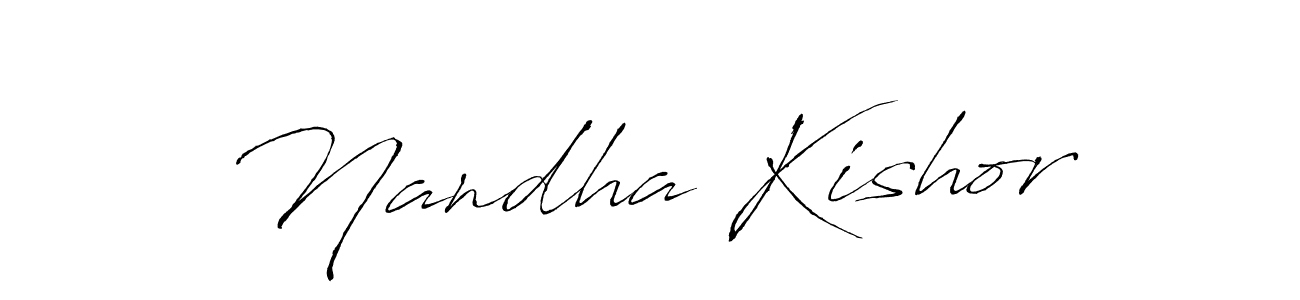 Use a signature maker to create a handwritten signature online. With this signature software, you can design (Antro_Vectra) your own signature for name Nandha Kishor. Nandha Kishor signature style 6 images and pictures png