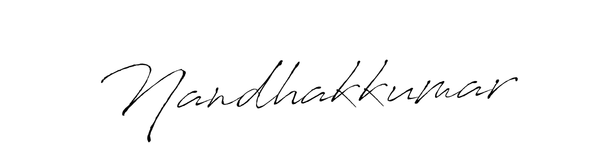 Use a signature maker to create a handwritten signature online. With this signature software, you can design (Antro_Vectra) your own signature for name Nandhakkumar. Nandhakkumar signature style 6 images and pictures png
