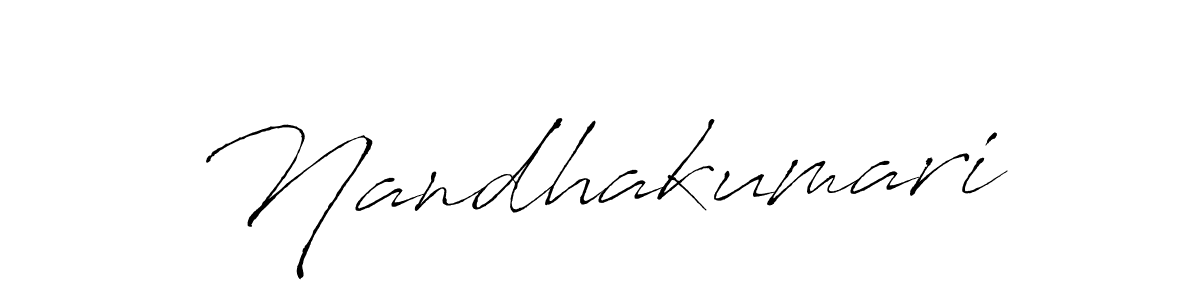 Nandhakumari stylish signature style. Best Handwritten Sign (Antro_Vectra) for my name. Handwritten Signature Collection Ideas for my name Nandhakumari. Nandhakumari signature style 6 images and pictures png