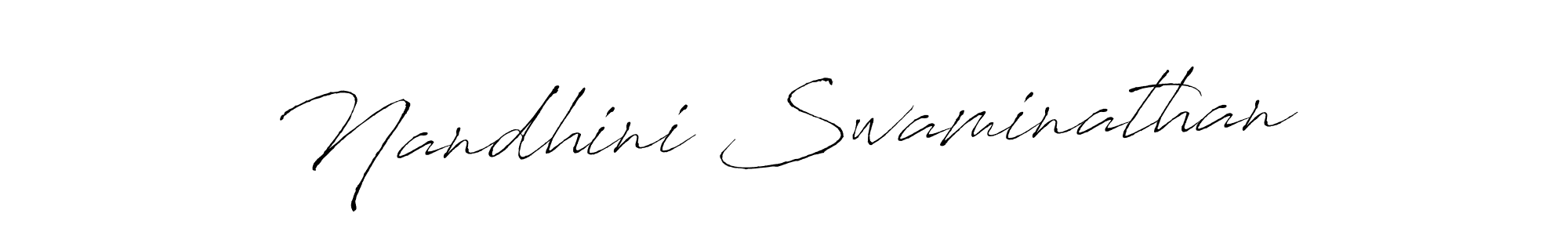 Nandhini Swaminathan stylish signature style. Best Handwritten Sign (Antro_Vectra) for my name. Handwritten Signature Collection Ideas for my name Nandhini Swaminathan. Nandhini Swaminathan signature style 6 images and pictures png