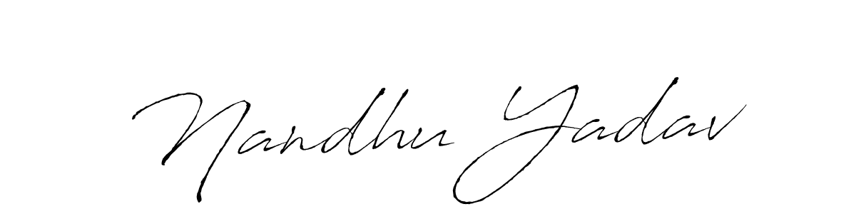 Also we have Nandhu Yadav name is the best signature style. Create professional handwritten signature collection using Antro_Vectra autograph style. Nandhu Yadav signature style 6 images and pictures png